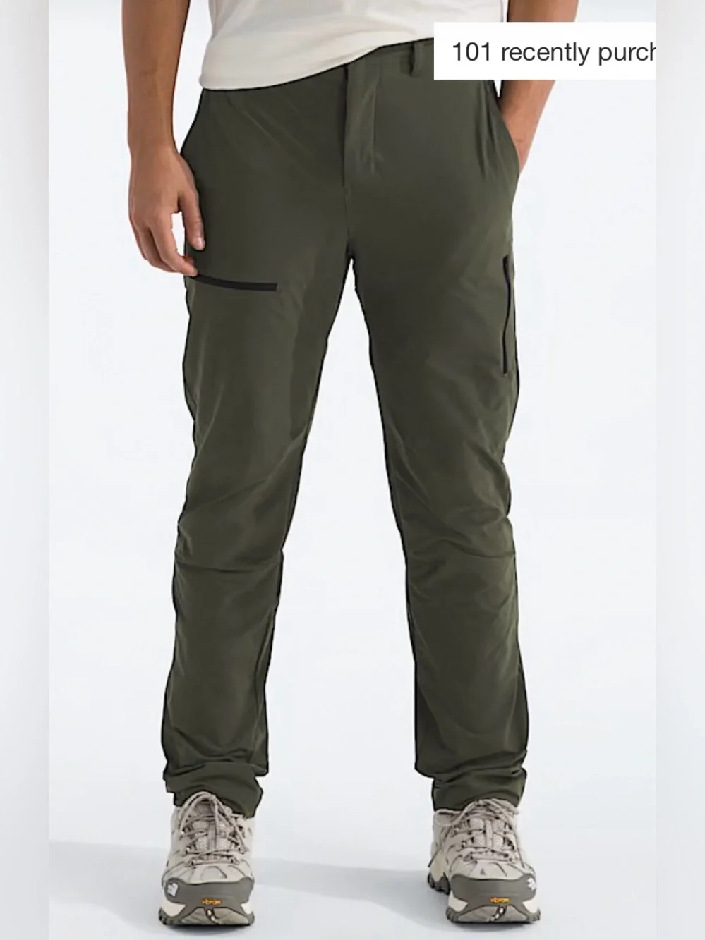 The North Face Men's New Taupe Green Basin Performance Pants Sz 32 NWOT